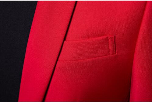 Chaqueta de traje rojo informal de para hombre de talla grande 4XL, chaqueta ajustada para hombre para boda, trajes de escenario para disfraz para cantantes Homme