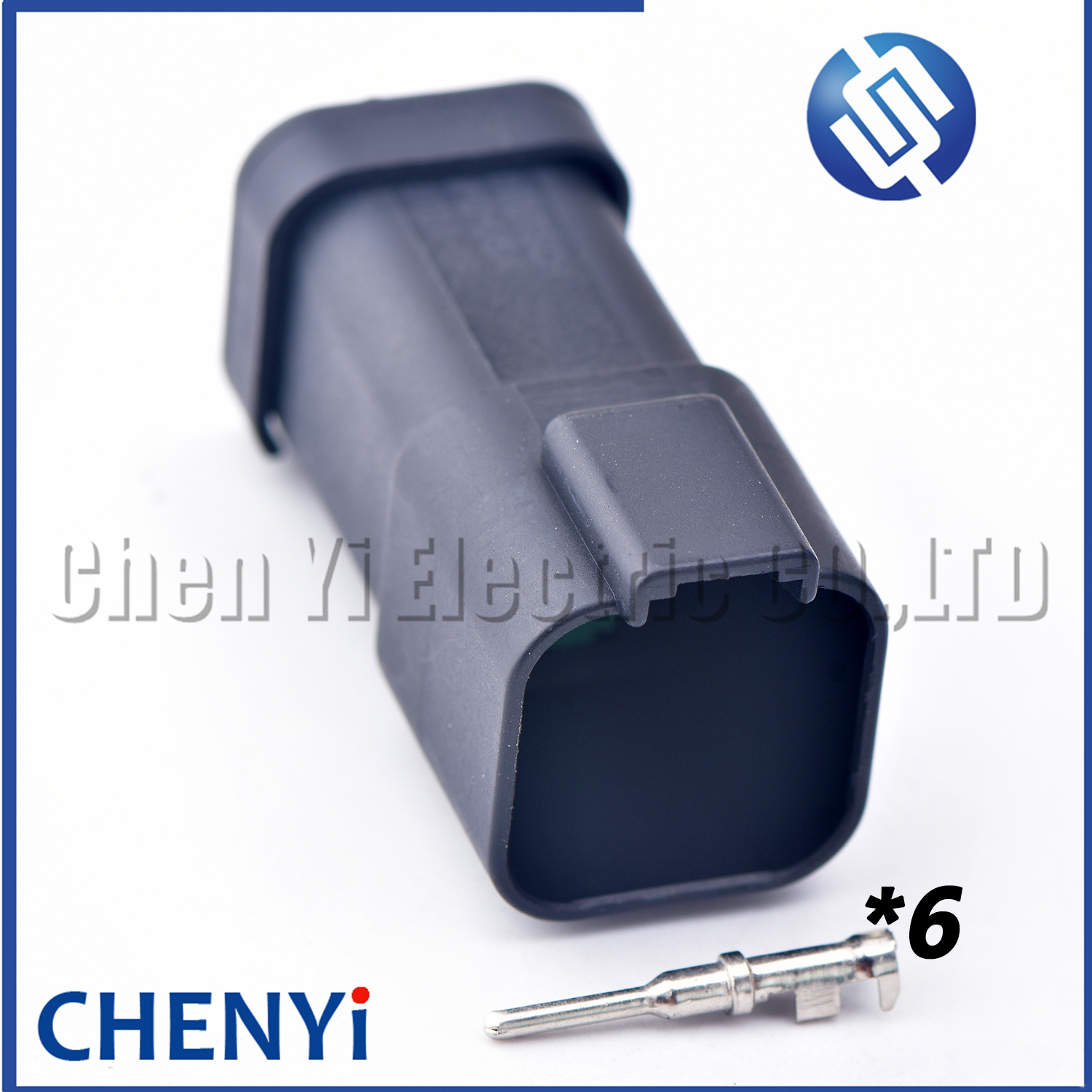 6 Pin Black DT series Connector Waterproof Plug Socket DT06-6S DT04-6P DT06-6S-E005 DT04-6P-E005 For Engineering Vehicle Deutsch: Dark Grey