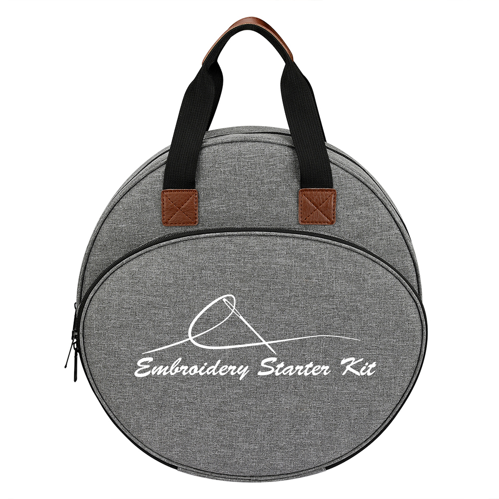 Sac de rangement pratique, Kit d'outils de broderie, sac de rangement pratique pour fil de point de croix accessoires de couture, sacs à main de grande capacité: Grey