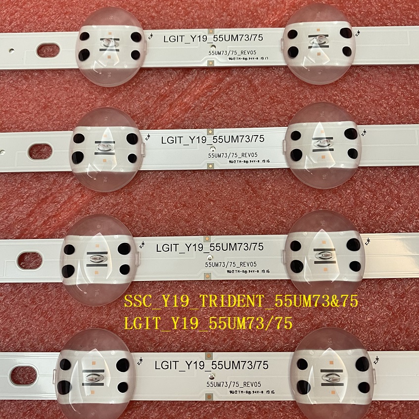 Tira de luces LED de retroiluminación, accesorio para LG 55UM7660PLA 55UM7450PLA 55UM7400PLB 55UM7300AUE 55UM7650PSB 55UM7470PSA 55UM7520PSB 55UM7300PUA, 4 piezas