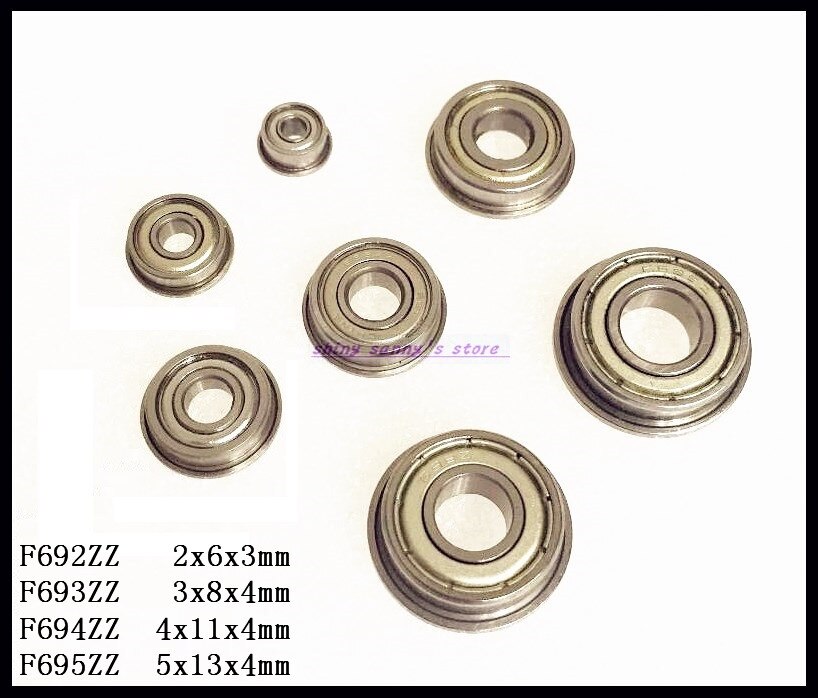 5-8 st/lot  f692zz , f693zz , f694zz , f695zz flänslager spårkullager minikullager märke
