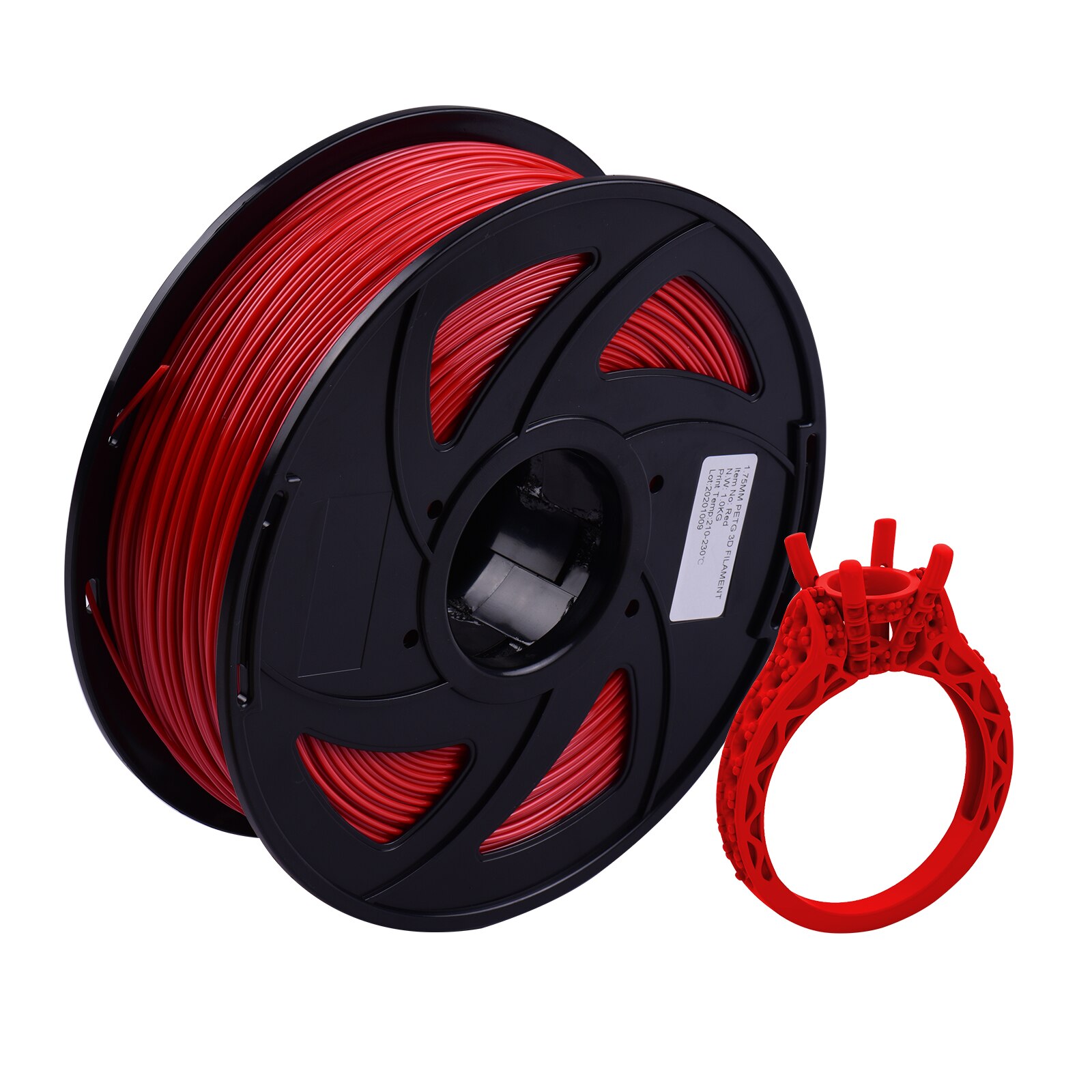 Aibecy-filamento PETG para impresora 3D, carrete sellado al vacío de 1,75mm, 1kg/2,2 libras, para la mayoría de las impresoras 3D FDM, 8 colores opcionales