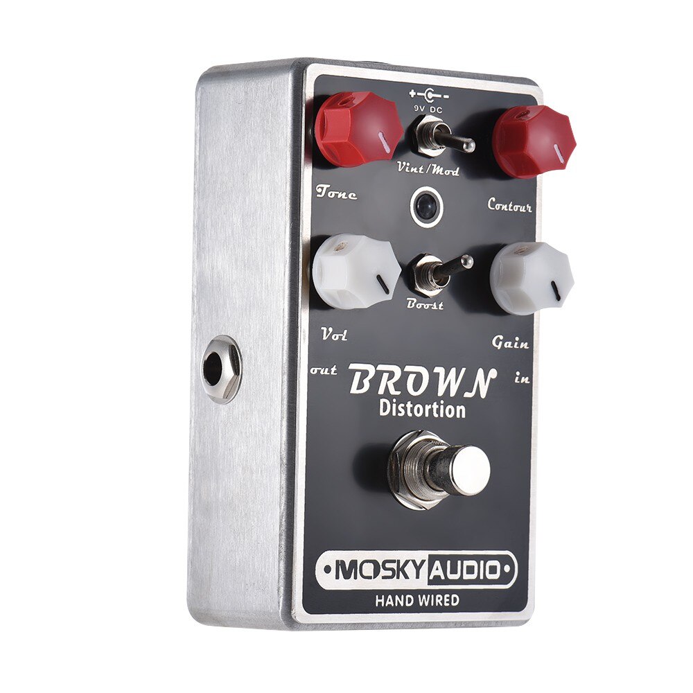 MOSKY BROWN Distortion Guitar Effect Pedal Full Metal Shell True Bypass Distortion Effect Guitar Pedal