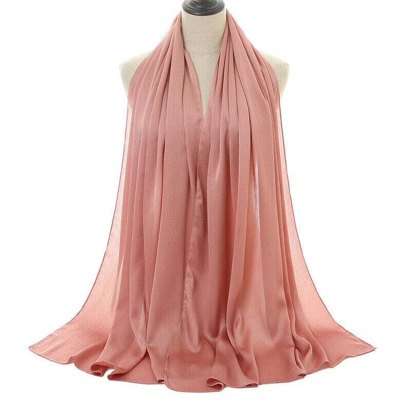 LONG SILK CRINKLE CHIFFON SCARF SULTANS AND QUEENS main image 1
