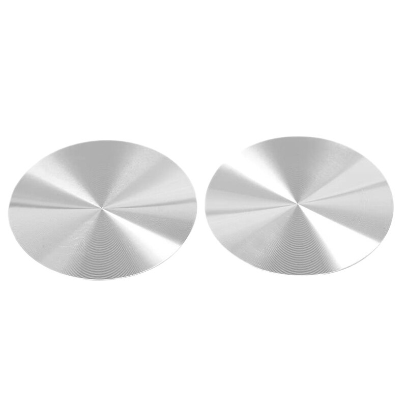 Posavasos antideslizante de acero inoxidable para coche plateado, accesorio Universal con ranura para tazas, 2 uds.