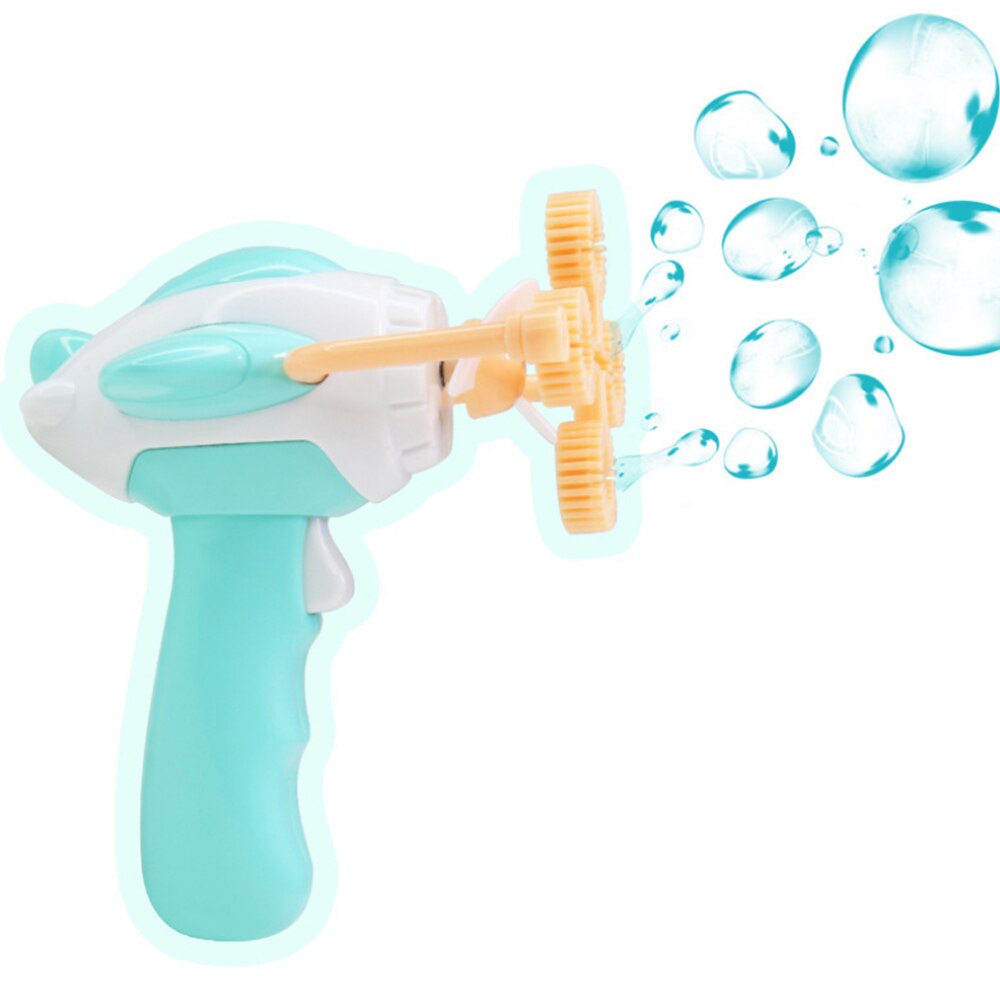 Outdoor Blazen Bubble Speelgoed Set Willekeurige Water Blazen Speelgoed Bubble Zeep Bubble Blower Kinderen Speelgoed Bellen Machine Baby Bad speelgoed: Blauw