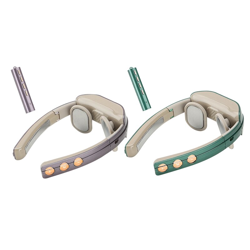 USB Cervical Spine Massager with Heating Function,Wireless Remote Control Folding Pulse Shoulder and Neck Massager