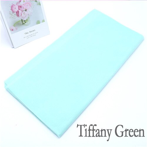 40 teile/los Einfarbig Seidenpapier Verpackung Faser Textur Blumen- wickelt DIY Blume Verpackung Weihnachten Gewebe Verpackung Papier: Tiffany Grün