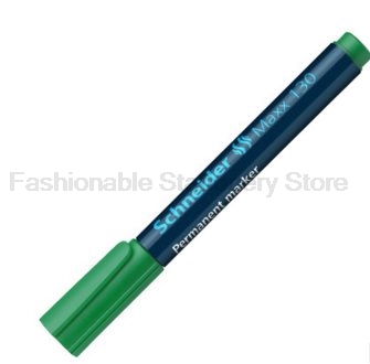 8 stk / parti schneider maxx 130 flerfarvet blækplast whiteboard tuschpen klassisk glat pen skolekontor suppli: Grøn