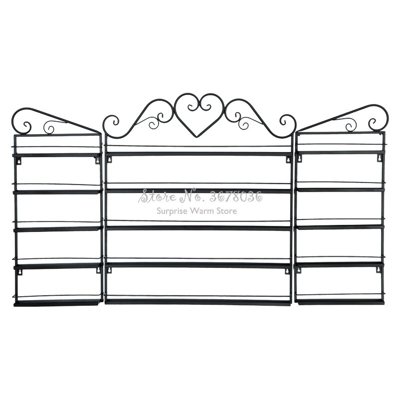 Multi-Lagen Opslag Muur Manicure Cosmetica Display Stand Moderne Metalen Nagellak Organizer Opslag Rack Plank Voor Muur