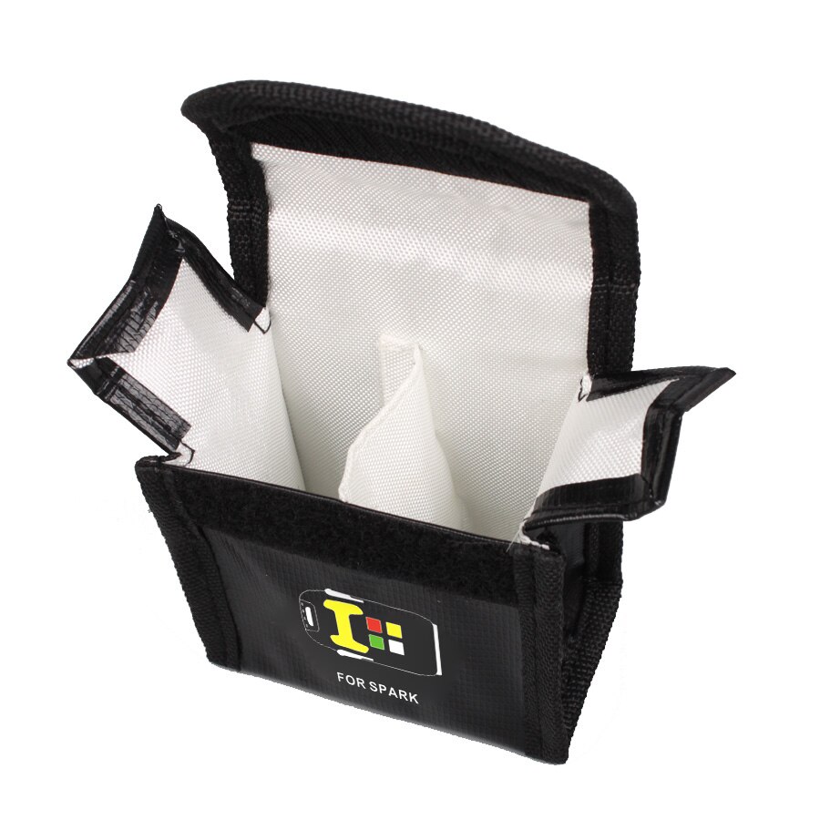 Lithium Battery Box Explosion-Proof Safety Storage Bag Fire-Proof And Heat-Resistant Protective Box Suitable For Dji Spark: Default Title