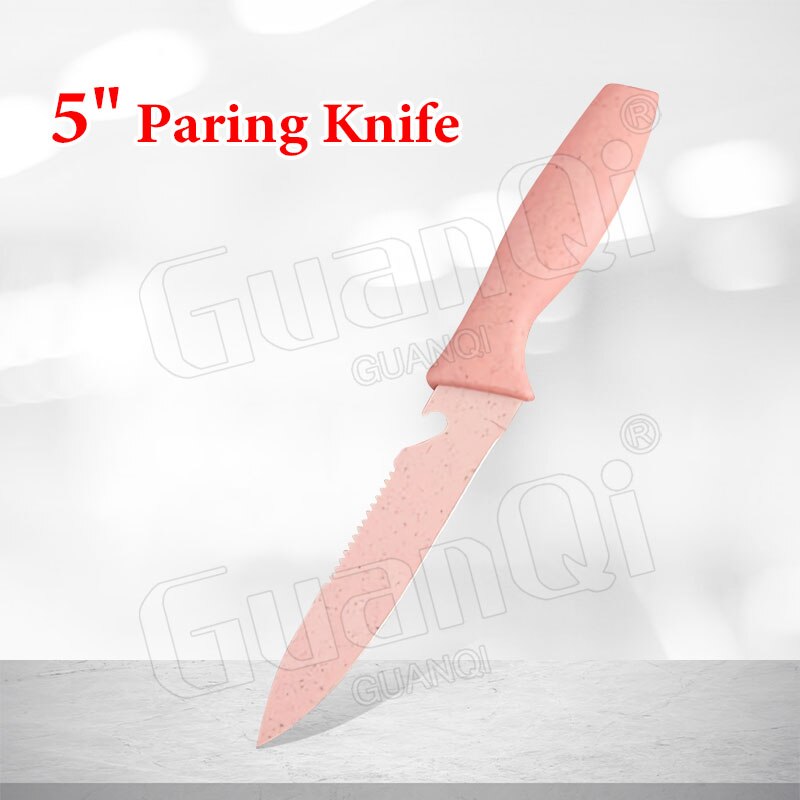 Santoku-cuchillo de cocina de acero inoxidable, herramienta de pelado de 5, 7 y 8 pulgadas, para Chef, carne, pescado: 5 in Paring Knife