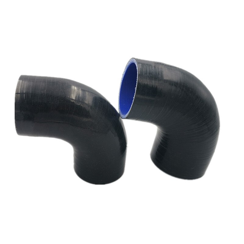 Schwarz Silikon 90 Grad Ellenbogen Reduzieren Schlauch 51mm bis 57mm/60mm/63mm/70mm/76mm/80mm/83mm/89mm
