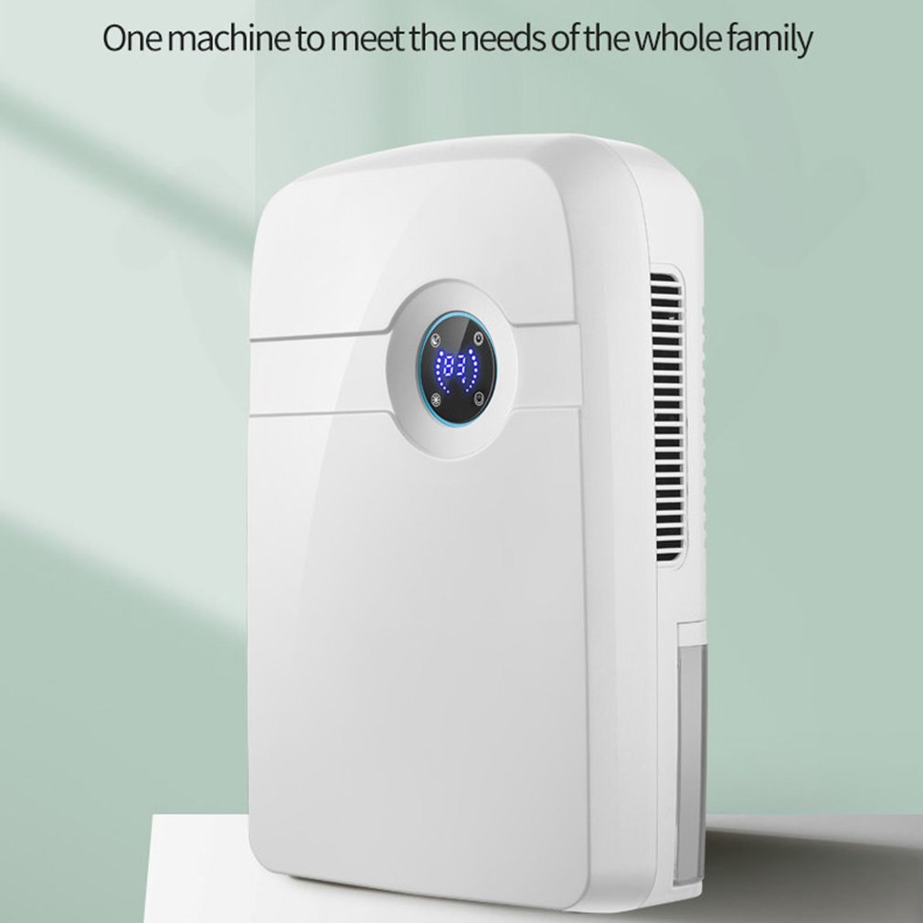 Home Dehumidifier Air Cleaner Energy Saving Air Dryer Low Noise 1200ml Water Tank Auto-off Moisture Absorbing