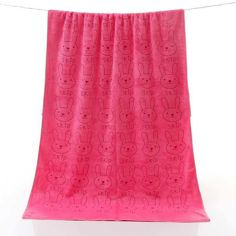 Toalla de perro de fibra de tamaño grande de 70x140cm, Toalla de baño para perros con absorción fuerte de agua para gatos y mascotas Golden Retriever Teddy General: Rabbit Rose Red