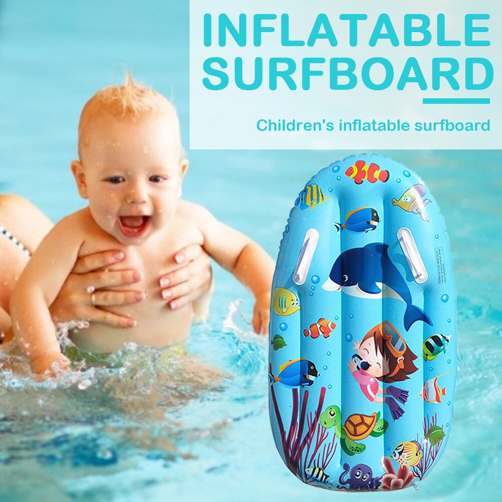 Opblaasbare Skateboard Met Handvat Zwembad Kinderen Opblaasbare Surfplank Met Armsteun Pvc Boei Drijvende Rij Zwemmen Accessoires