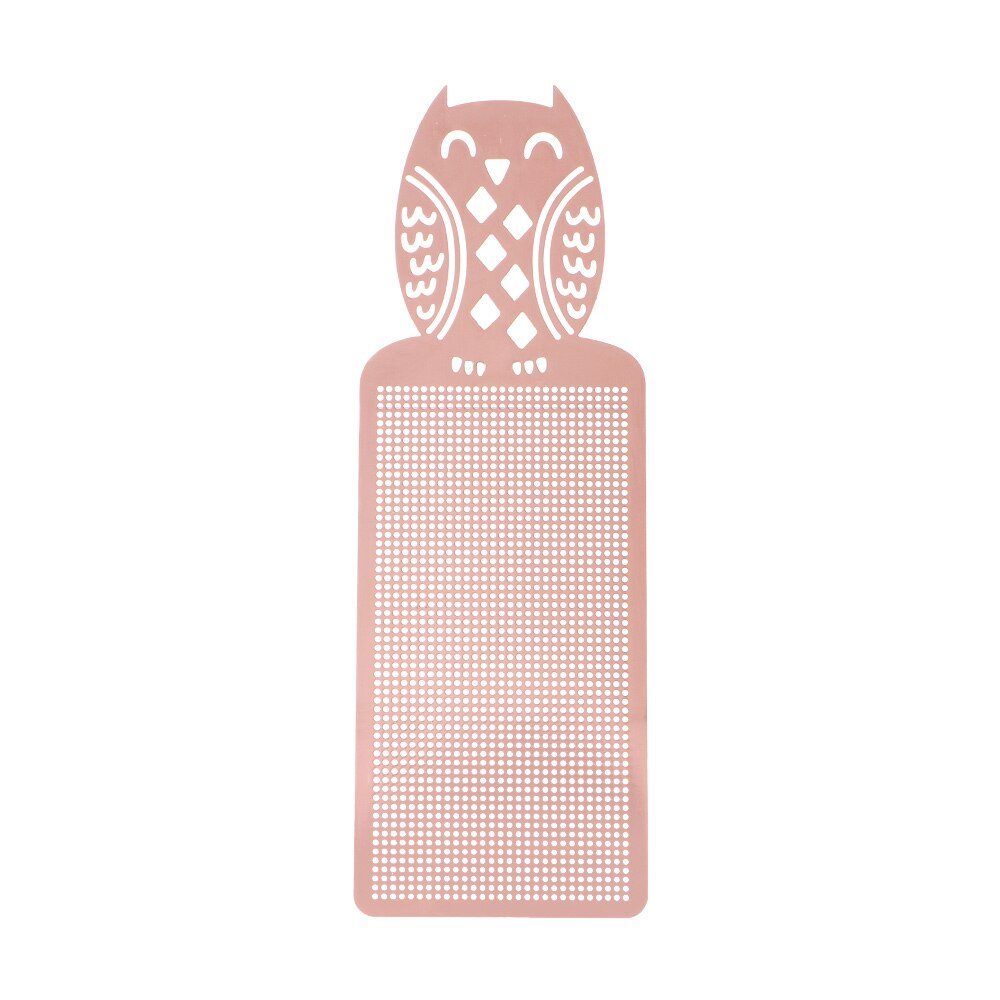 1 Pc Vlinder Uil Diy Craft Kruissteek Bookmark Metalen Zilveren Gouden Handwerken Borduren Ambachten Geteld Cross-Stitching: Owl Rose Gold