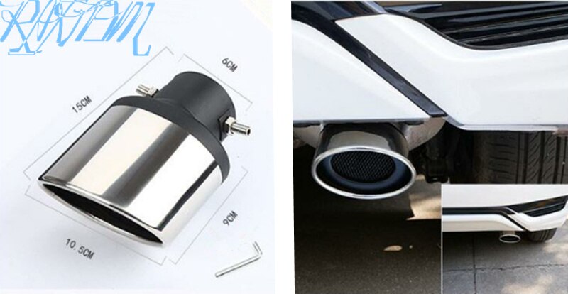 Universele Auto Auto Uitlaatdemper Achter Staart Keel Liner Accessoires Voor Land Rover LR4 LR2 Evoque Discovery 2 3 4 freelander