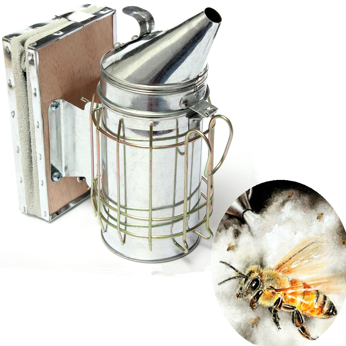 Bijenteelt Hulpmiddel Verzinkt + Board Bee Rook Zender Kit Bijenteelt Bee Roker Rook Spuit Bee Roker Beekeep