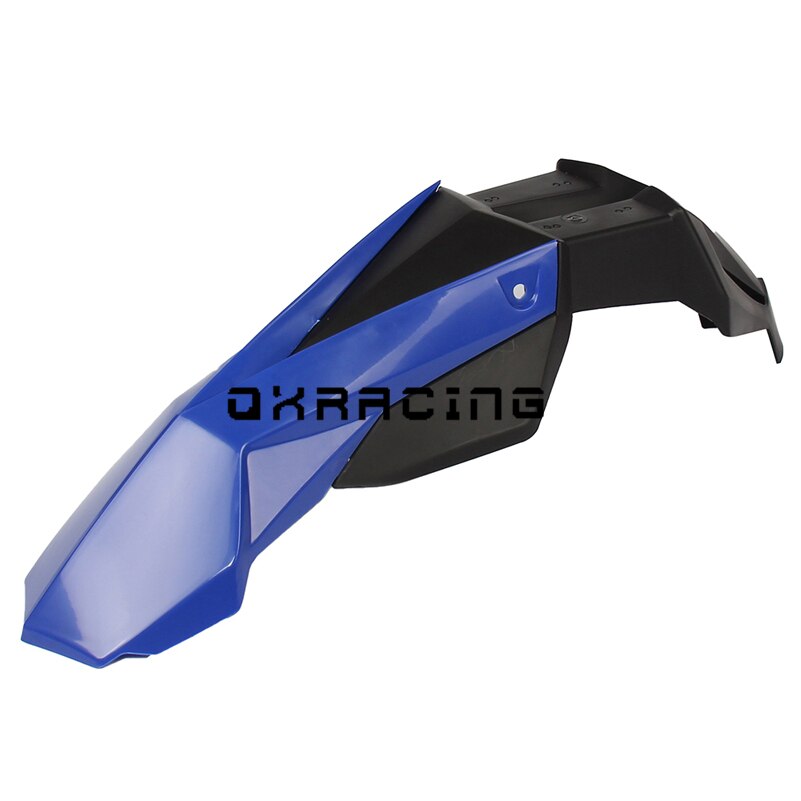 Guardabarros delantero Universal para Motocross, guardabarros para ruedas de 17 pulgadas, todoterreno, Supermoto, Dirt Pit Bike: blue  and black