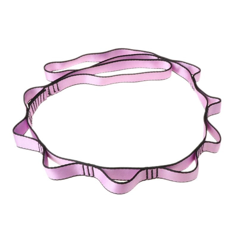 Climbing Nylon Daisy Chain Rope With Loops Yoga Hammock Hanging Strap Bandlet RXBB