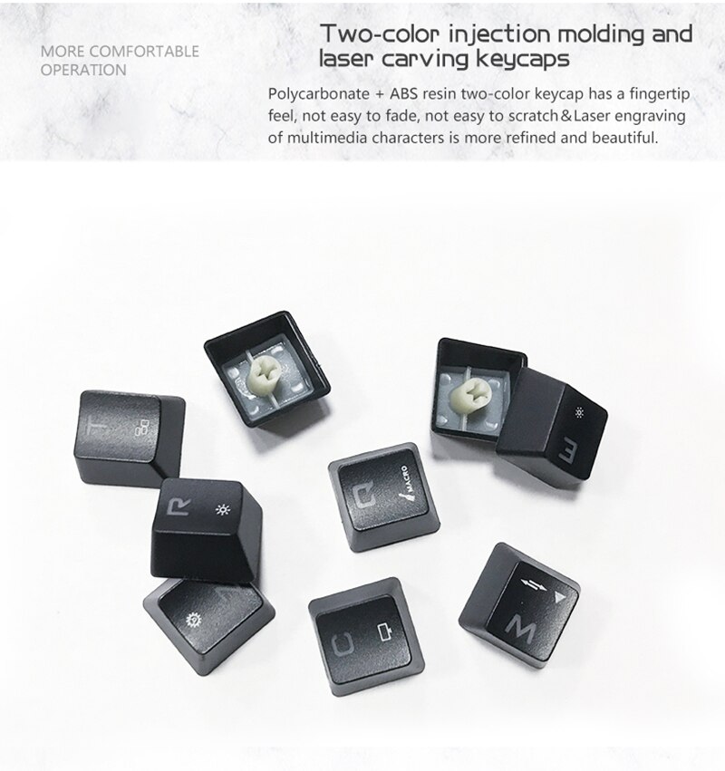 Wireless Keyboard Anti-ghosting RGB/ Mix Backlit LED USB Gaming Mechanical Keyboard Blue Red Switch 61key For Gamer PC Laptop US