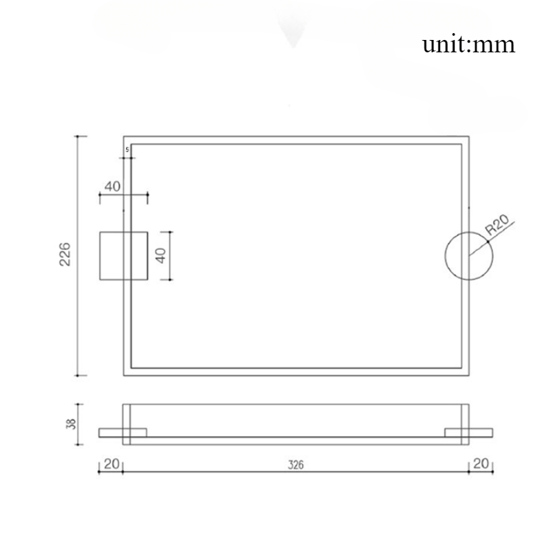 Transparant Acryl Dienblad Snack Cake Water Cup Opslag Bakjes Woonkamer Theapoy Organisatie