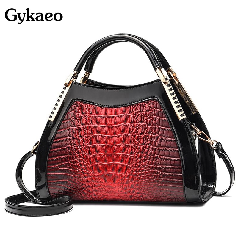 Gykaeo Luxe Handtassen Vrouwen Tassen Mode Krokodil Patroon Schoudertas Dames Party Messenger Bags Bolsa Feminina