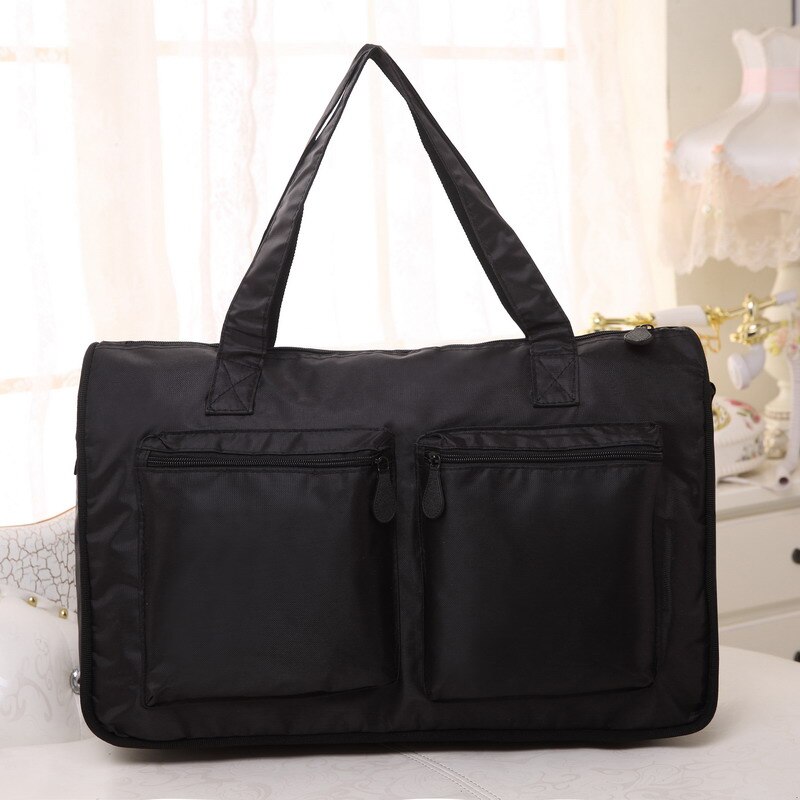 Nylon Women Luggage Bag Portable Folding Travel Tote Bag Weekender Casual Handbags 30%OFF T437