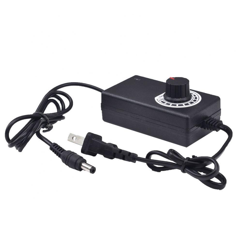 45% Sales! 3V-12V 2A 24W Adjustable Power Supply Adapter Motor Voltage Regulator US/EU Plug: US Plug