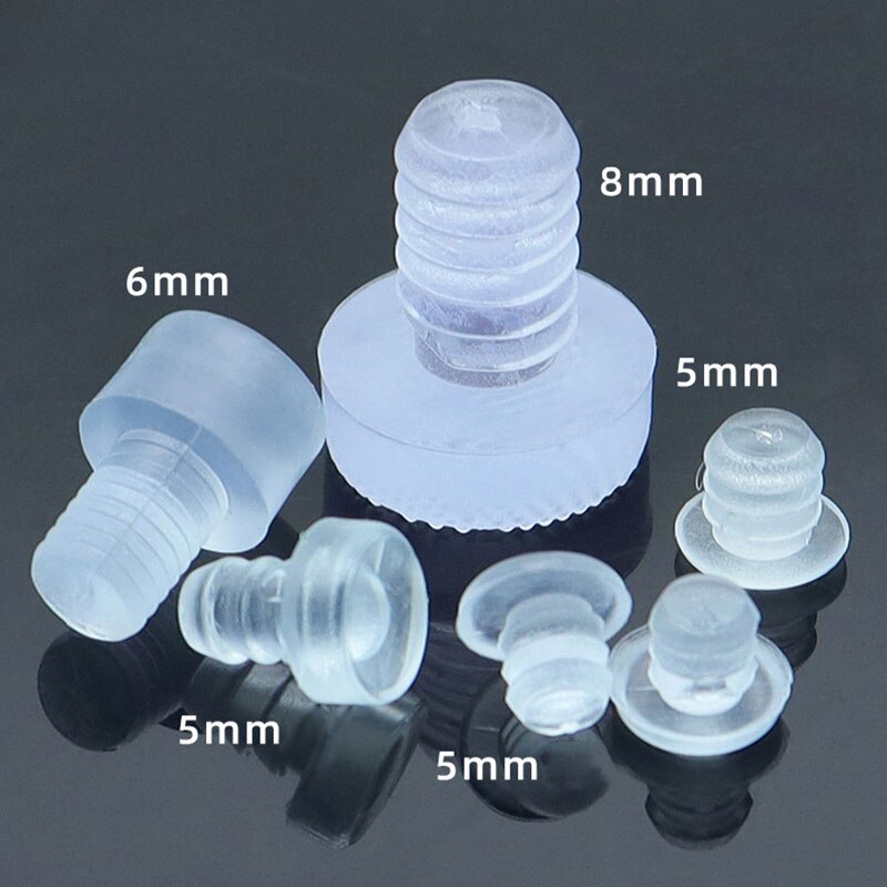 10Pcs Kabinet Meubilair Antibotsing Deeltje Ingebed Dikke Mute Noise Pad Transparante Rubber Pvc Clear Home Decor
