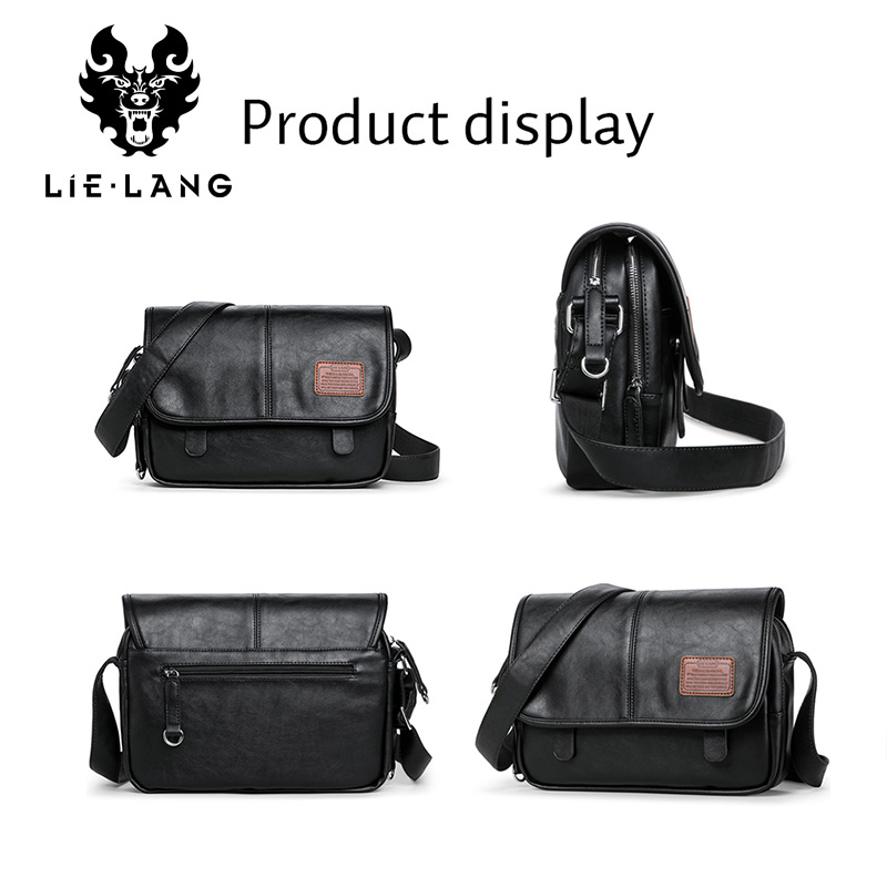 LIELANG Crossbody Bags Shoulder Bag Casual Men's Messenger Bag Men Waterproof Brand Soft leather Mens Shoulder Bags