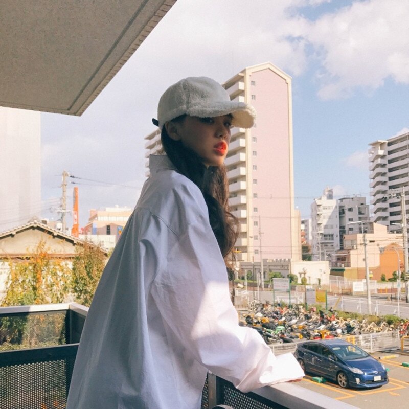 SuperAen en Najaar Overhemd Vrouwelijke Koreaanse Stijl Katoen Casual Blouses en Tops Vrouwen Mode Vrouwen Kleding