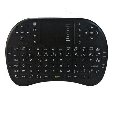 SUNGI arabe/allemand/français/thaïlandais/anglais 2.4GHz Mini sans fil i8 clavier pavé tactile AZERTY pour Android TV batterie Rechargeable: French Version / Black Color