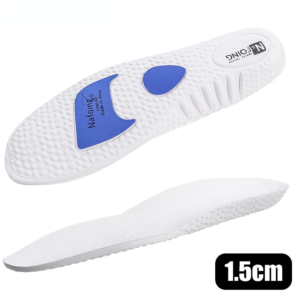 Sport Einlegesohlen für Schuhe Sohle Stoß dämpfung Deodorant atmungsaktive Kissen Einlegesohlen für Füße Mann Frauen Massage Pflege Pads: Beige / 6