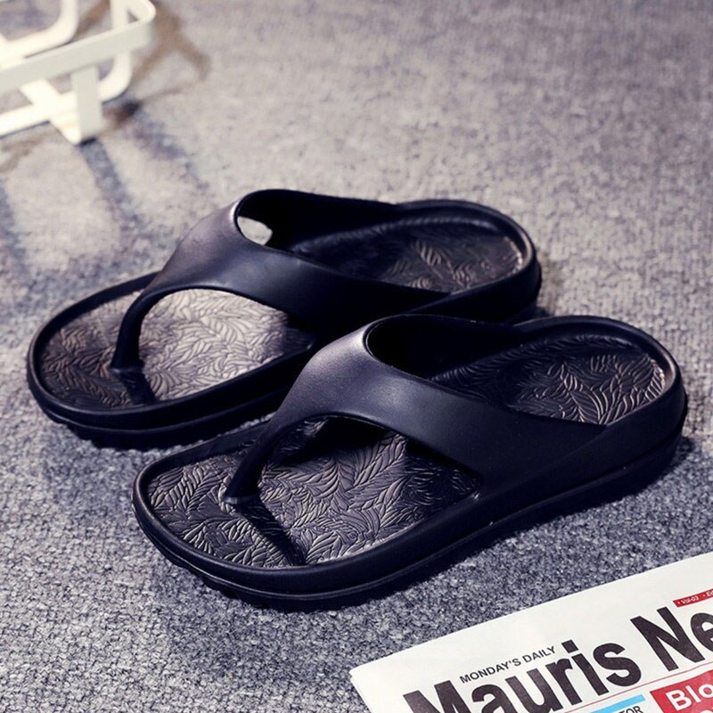 Strona główna klapki lato 2021 jednokolorowe jednoczęściowe EVA totem klip stopy dla mężczyzn kobiety dorywczo antypoślizgowe kapcie plażbyć winnym Y: czarny / 43-44