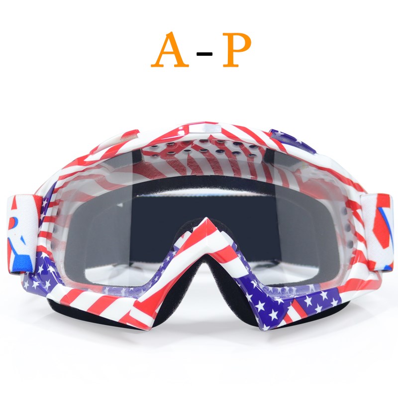 Professionele Motorcross Bril Fietsen Brillen Outdoor Bril Off Road Motor Bril Voor Motorfiets Helm Bril: Paars