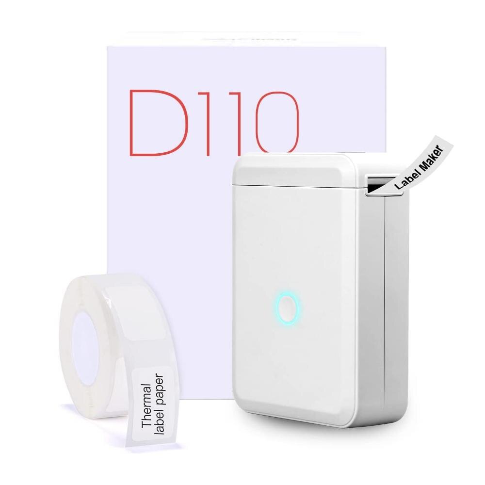 NIIMBOT D11 D110 Labeling Machine Sticker Cable Label Flag Pigtail Network Cable Paper Thermal Printer Ribbon Flexible Tapes: D110 Printer