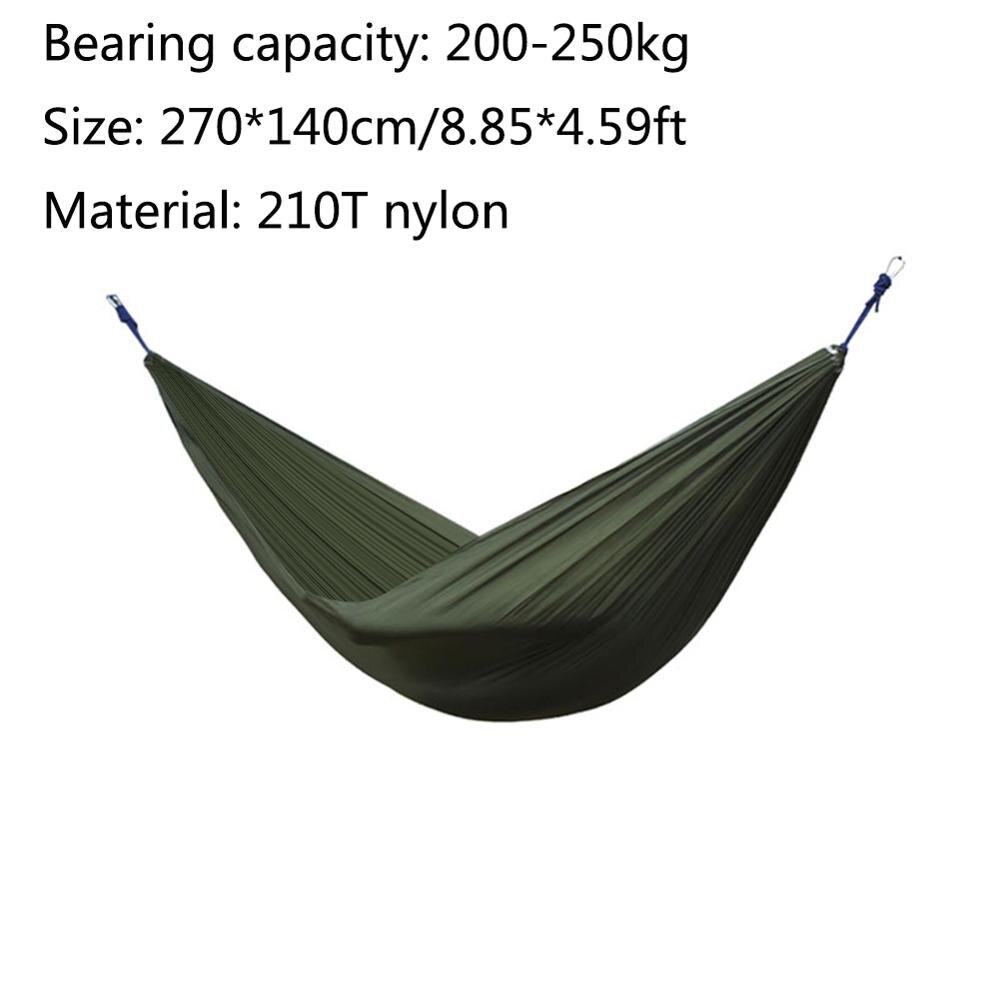 Draagbare Hangmat Outdoor Tuin Hangmat Voor Travel Camping Swing Canvas Streep Opknoping Bed Hangmat: 04 270x140cm