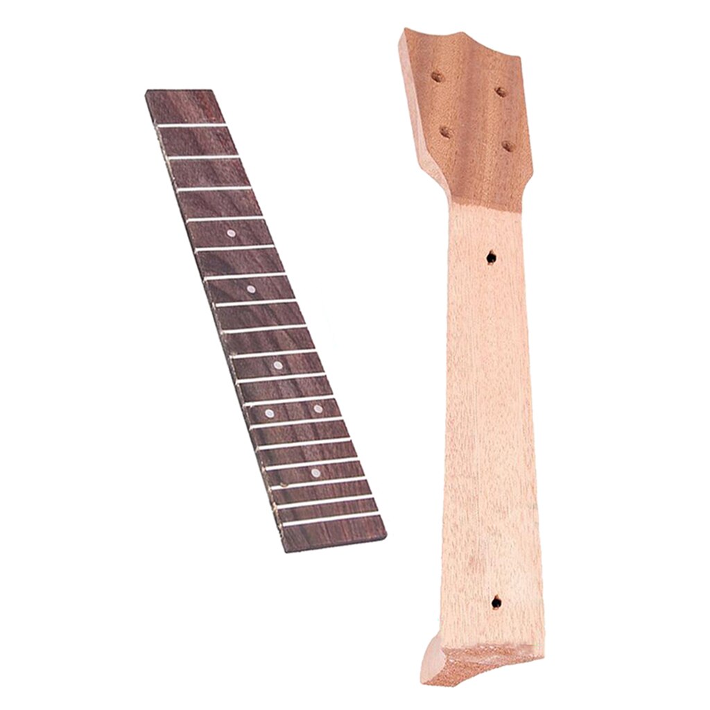 Okoume 21 23 26 inch Ukulele Neck and Fretboard Rosewood Ukulele Parts Diy Making Supplies Luthier Tool Building