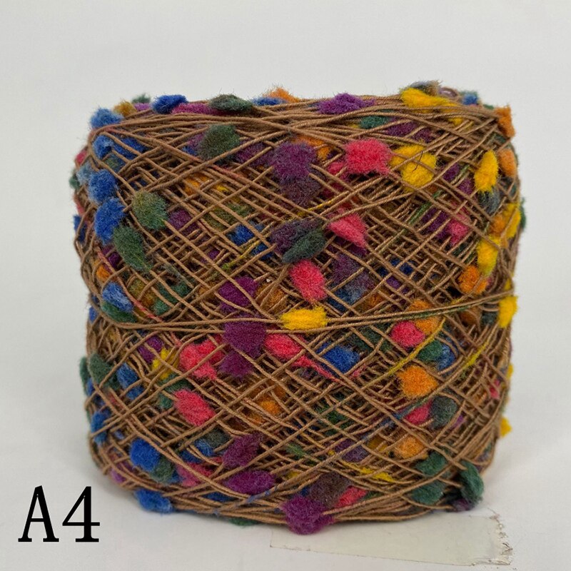 Fil de Nylon perlé coloré au Crochet 50G, fil de partenaire pour le tricot à la main pour les vêtements de bricolage: A4