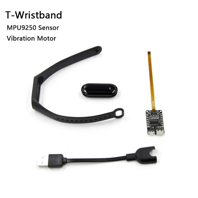 LILYGO®TTGO T-Wristband Series DIY Programmable Bracelet ESP32-PICO-D4 0.96 Inch IPS Screen MPU9250 Module Vibration: MPU9250 Vibration