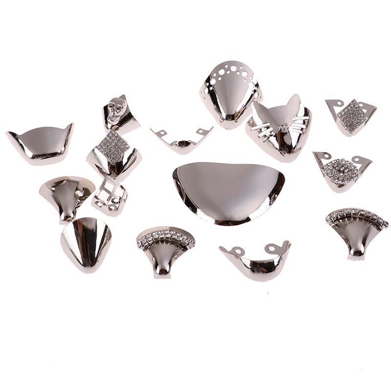 1 paar metalen schoenen, teenbescherming, hoge hakken, schoenreparatieaccessoires, schoendecoraties, 15 stijlen