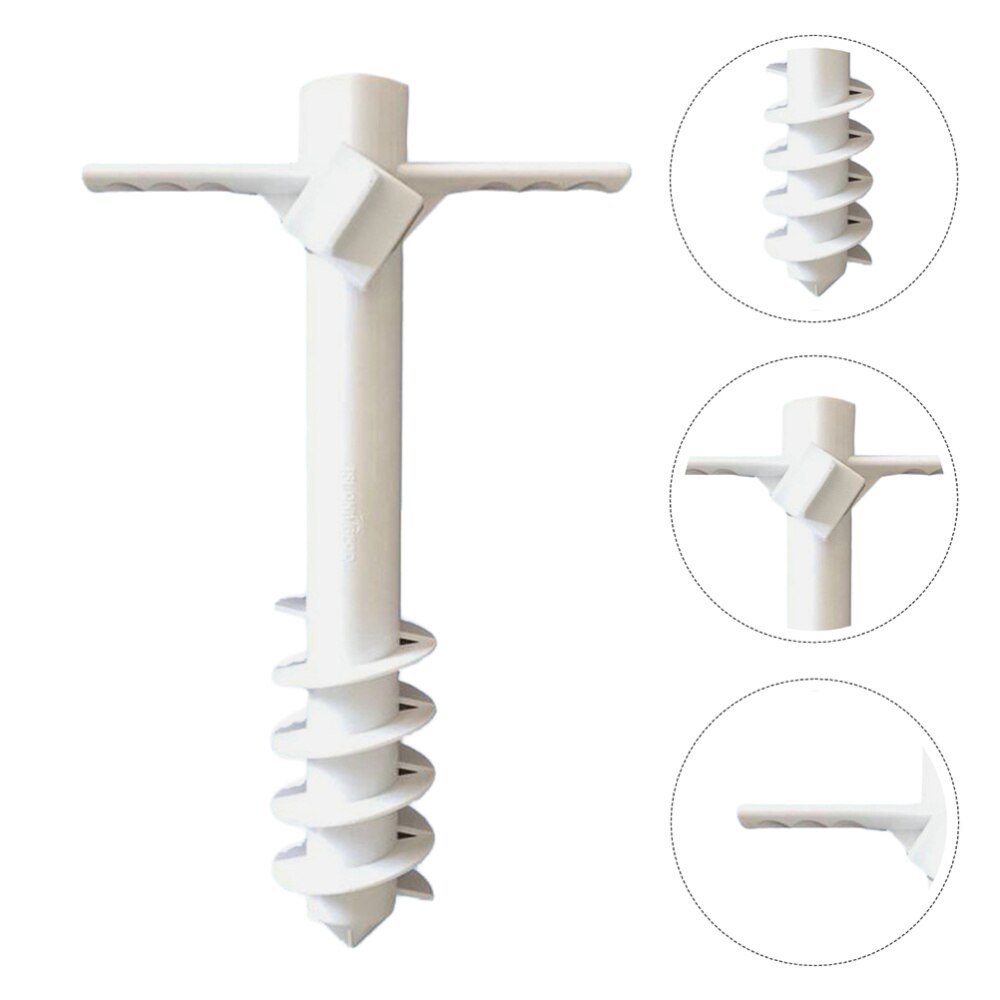 1pc sol strand parasoll stativ spike regnutstyr paraply jord pigg parasoll stativ holder utendørs strand sett inn parasoll base: Default Title