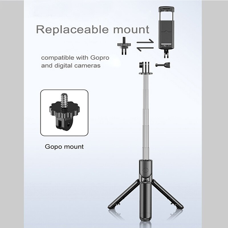 S03 kabellose, faltbare bluetooth-handpod-selfie-sticks für huawei-smartphones mit fernauslöser und ausziehbarem mini-stativ