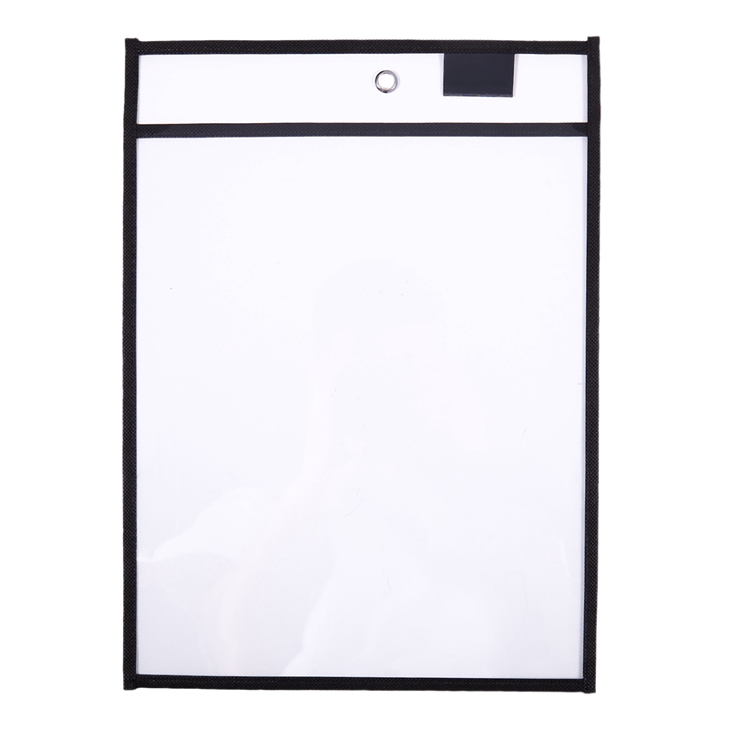 -30- pack whiteboard zakjes, transparant genaaid whiteboard dossiertas, herbruikbare whiteboard tas