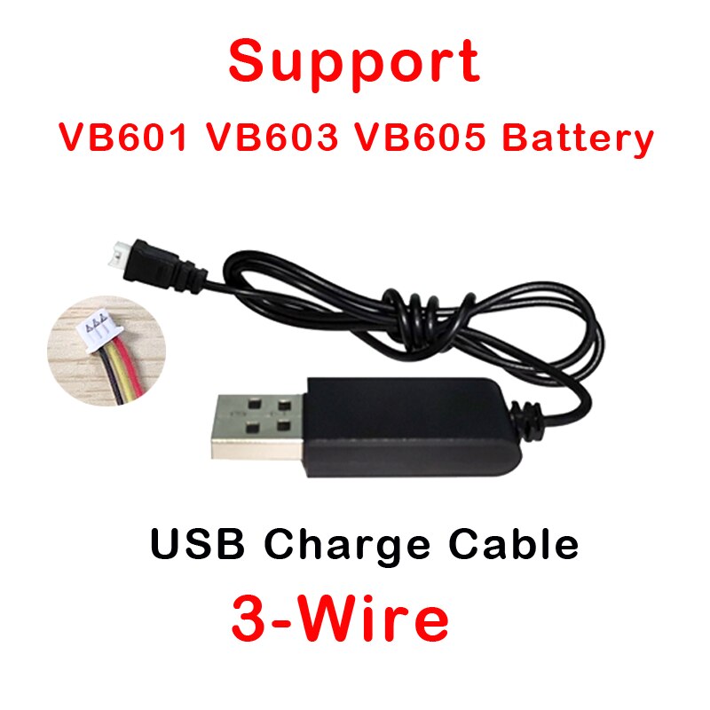 batteries Polymer lithium battery 3.7V 750mAh/650mAh Rechargeable Battery for Video Nanny Baby Monitor VB601 VB603 VB605: 3-Wire USB Charge