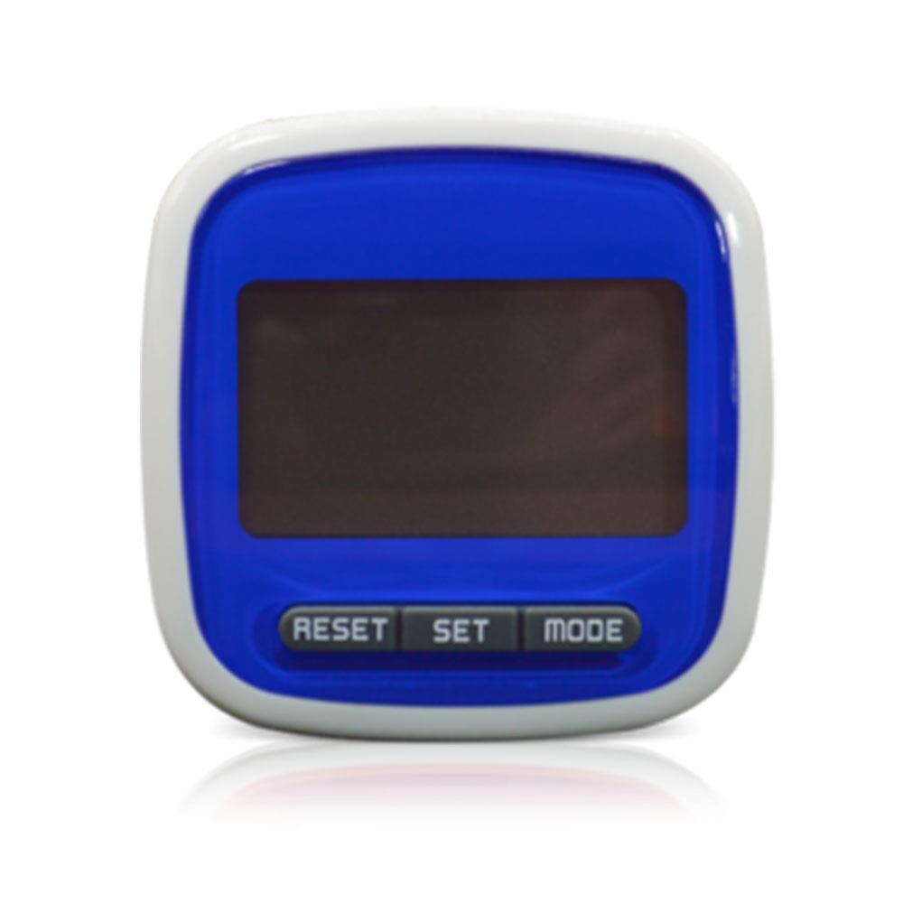 Electronic Running Counter LCD Walking Pedometer Distance Step Counter Calorie Running Step Pedometer Walking Distance Counter: Blue