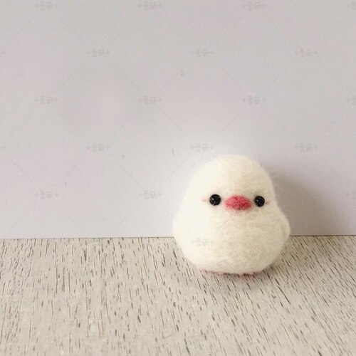 Cute Birds Wool Felt Craft DIY Non Finished Poked Set Handcraft Kit for Needle Material Pack: A