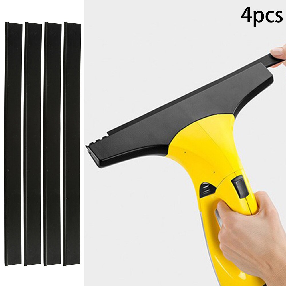 4 X Window Vac Vacuum Cleaner Rubber Squeegee Blades For Karcher WV50 WV2 280mm Replacement Cleaning Accessories